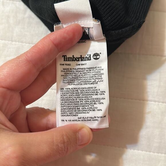 Timberland Men’s Black Short Watch Knit Beanie Hat - Picture 7 of 9